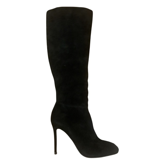 Ava & Aiden Shoes - Ava and Aiden black suede to the knee high boots with stiletto heels NWOT